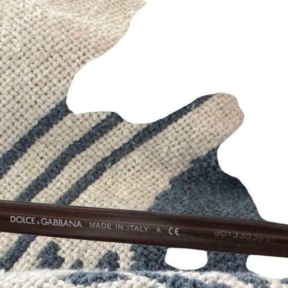 Dolce and Gabanna Gray Rectangle Eyeglasses - Picture 4 of 8